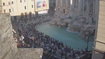 Webcam en direct Fontaine de Trevi - Rome